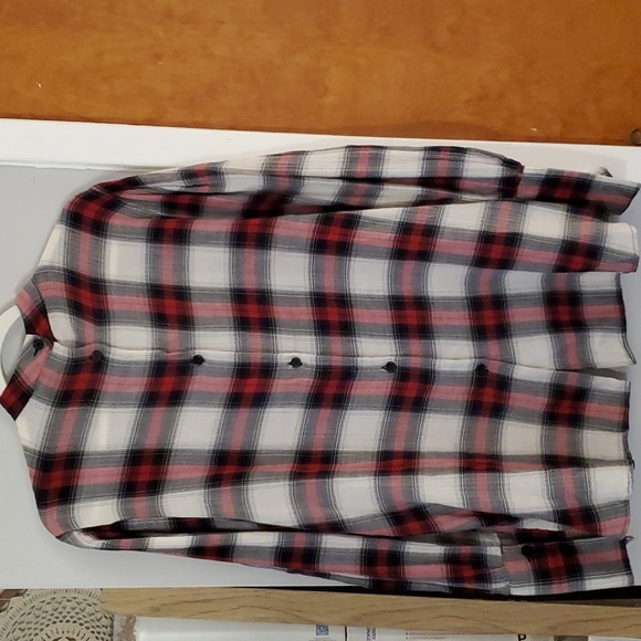 Zara Plaid Long Sleeve Women's Top. - Picture 4 of 4